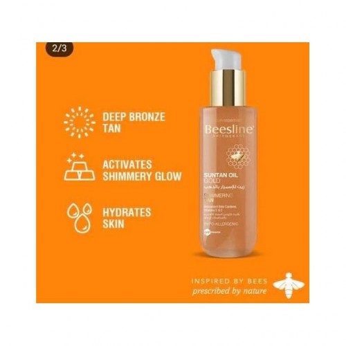 beesline tanning oil gold