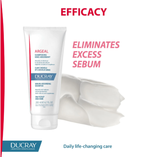 Ducray Argeal Sebum-absorbing shampoo 200 ml