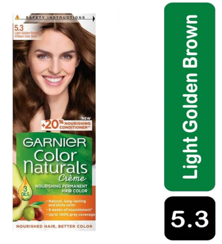 Garnier Color Naturals, 5.3 Light Golden Brown, Permanent Hair Color