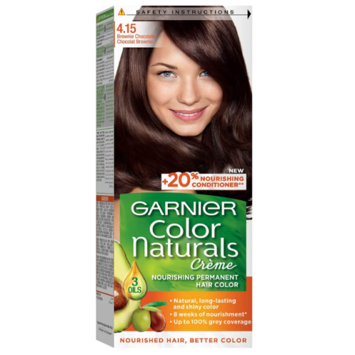 Garnier Color Naturals, 4.15 Brownie Chocolate, Permanent Hair Color
