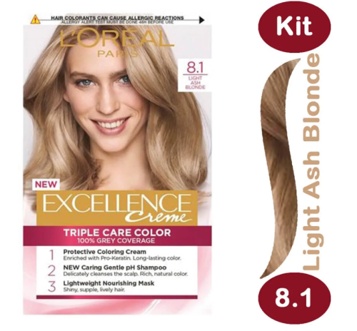 L'Oreal Excellence Hair Color Light Ash Blonde 8.1