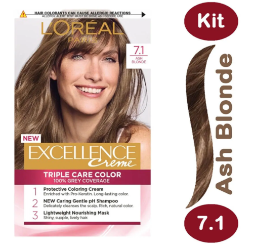 L'Oreal Excellence Hair Color Light Blonde 7.1