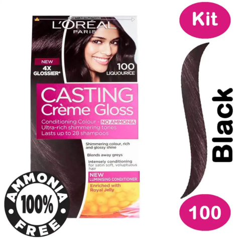 L'Oreal Casting Hair Color Black 100