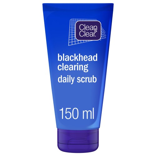 Clean & Clear Blackhead Removal Daily Scrub & Cleanser 150 ml Treatab Saudi beauty platform