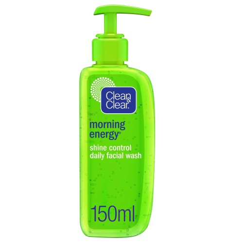 Clean & Clear, Daily Facial Wash, Morning Energy, Shine Control, 150ml