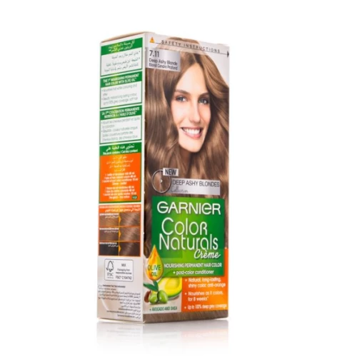 Garnier Color Naturals Hair Cream, Nourishing Conditioner, Deep Ash Blonde 7.11