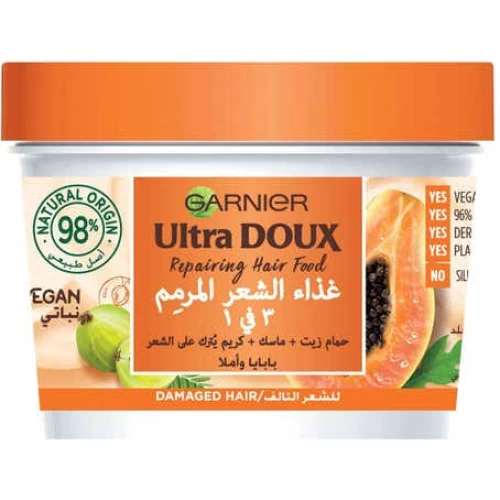 Ultra Doux Repairing Papaya 3 In 1 Hair Food 390 Ml