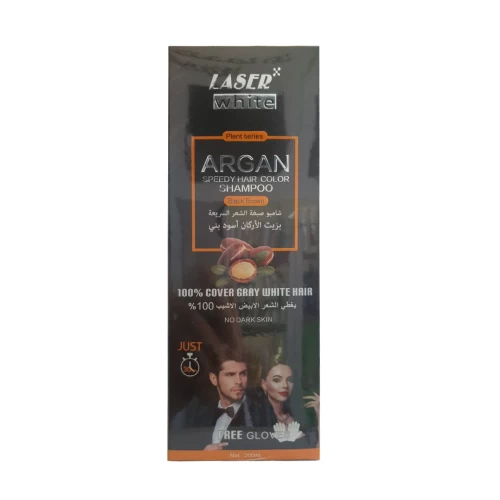 Laser White Argan Shampoo Black Brown 200ml