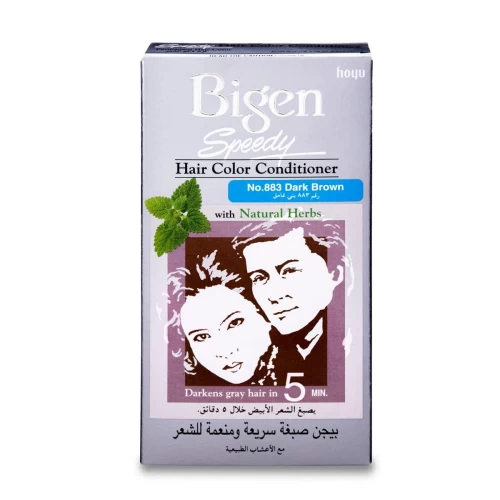Bigen Hair Dye for Changing Hair Color to dark brown 883