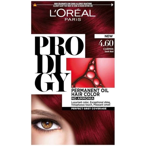 L'Oreal Prodigy Hair Coloring Carmin - Dark Red 4.60