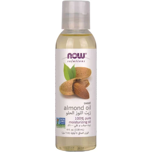 NOW 100% Pure Sweet Almond Oil for Hair & Skin Care 118ml