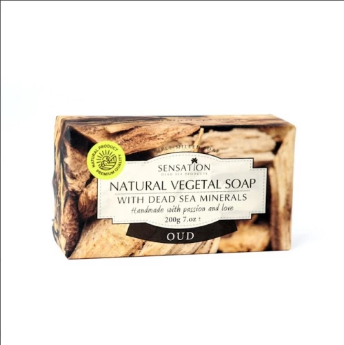 Sensation Dead Sea Soap Vegan Handmade with Oud 200g