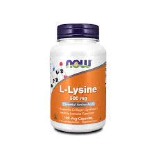 Now Foods LLysine 500 mg 100 capsules Treatab Saudi beauty platform