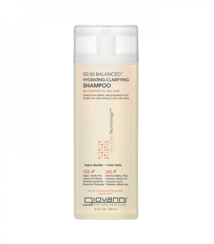 Giovanni 50:50 Balanced Hydrating-Clarifying Shampoo for Hair 250 ml