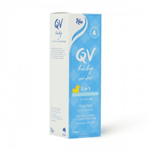Treatab Ego QV Baby 2 in 1 Shampoo and Conditioner 200 gm