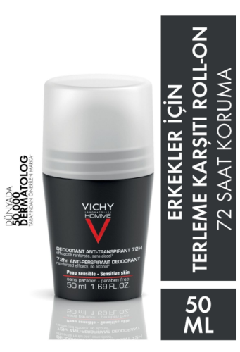 Festival Henholdsvis hastighed Treatab - Vichy Homme Deodorant 72Hr Extreme Control Anti-Perspirant Roll  On 50mL